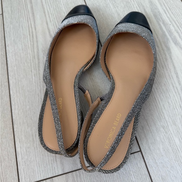 Veronica Beard Silver and Black Heels - Picture 5 of 7